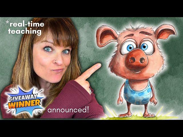 Whimsical Watercolors: Bringing Cartoons to Life with Easy Shading