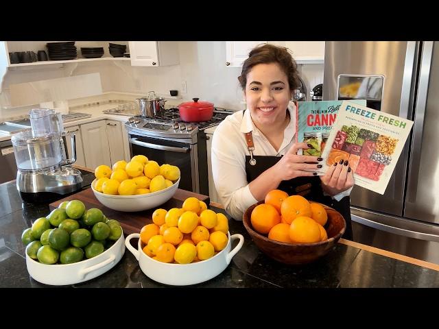 Preserving a YEAR's Worth of Fresh Citrus Six Different Ways!