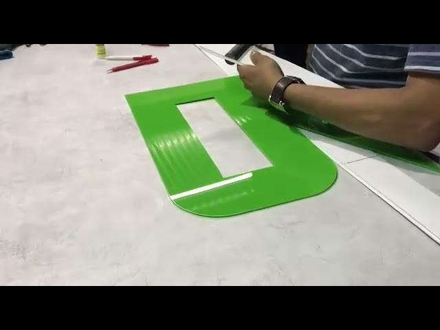 MAKING F PROFILE ALUMINIUM CHANNEL LETTERS #FprofileAluminiumChannelLetters ; #HandMade3Dletters