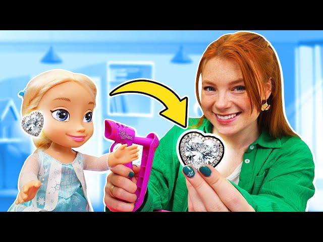 Barbie Puppen Video für Kinder - Ohrringe aus Play Doh für Elsa aus Die Eiskönigin