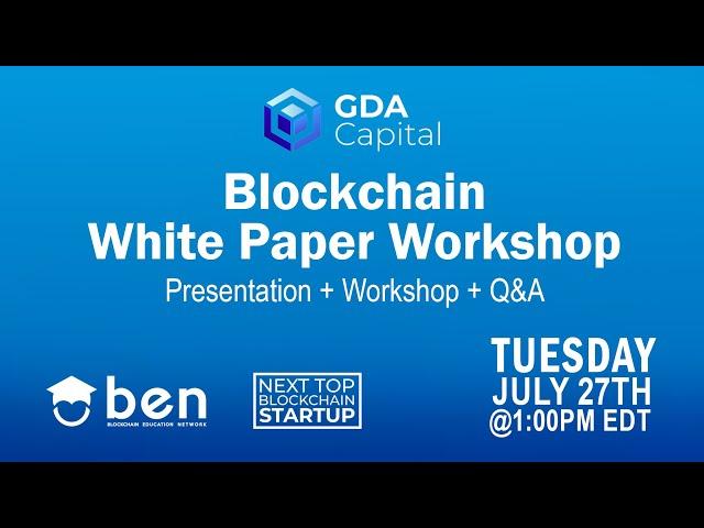 Blockchain White Paper Workshop