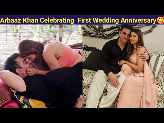 Arbaaz Khan Romantic With His Wife Shura Khan On First Wedding Anniversary 