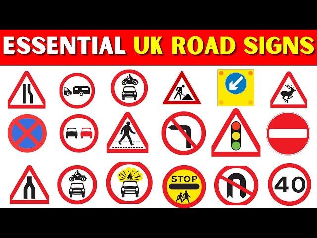 Essential UK Road Signs | Learn UK Road Signs | The Ultimate Traffic Signs Breakdown