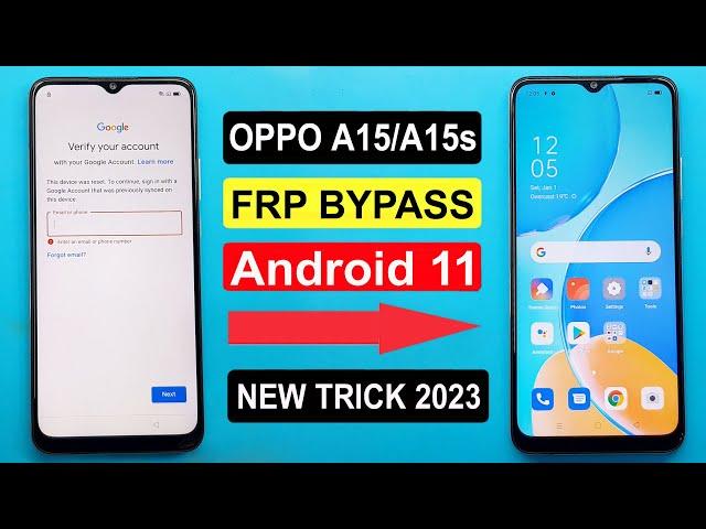 OPPO A15/A15s FRP Bypass | OPPO A15/A15s Google Lock Bypass | OPPO A15/A15s FRP Unlock |