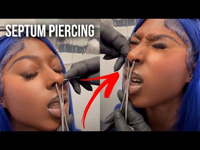 ** Must watch!**  SEPTUM PIERCING! 