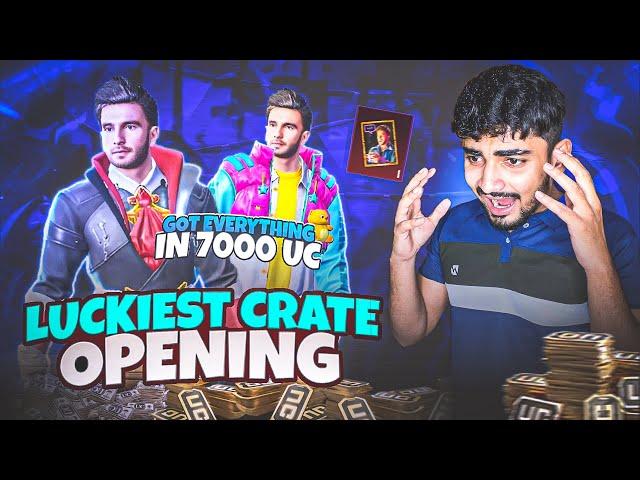 I GOT EVERYTHING IN 7000 UC  RANVEER SINGH CRATE LUCKIEST CRATE OPENING  M4 GLACIER MAX 