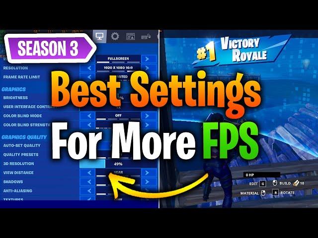 Boost Your FPS in Fortnite Season 3 Chapter 2 With This Settings!