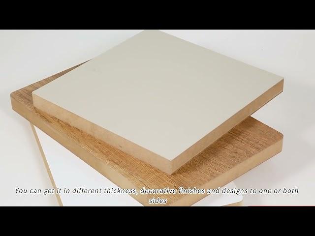 What are the advantages of melamine mdf ?