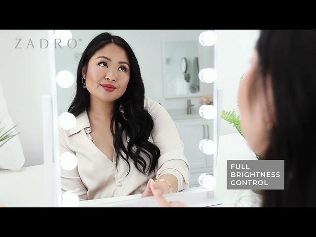 Hollywood LED Lighted Vanity Makeup Mirror | 15 Bulb - Portrait