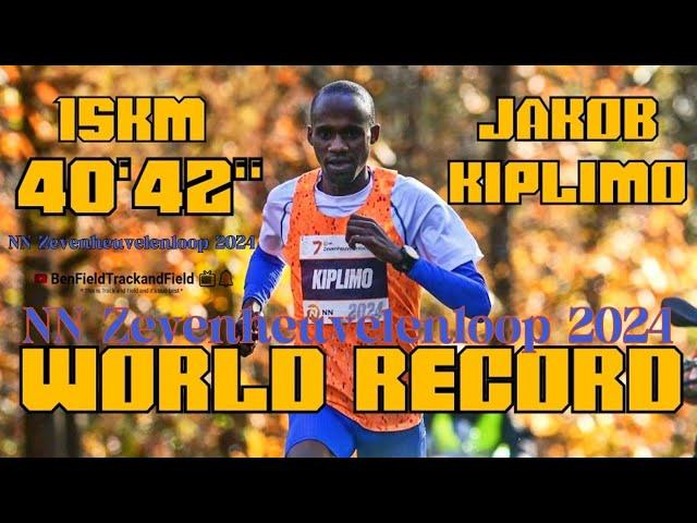 15KM NN #Zevenheuvelenloop 2024 | #JacobKIPLIMO #WORLDRECORD 40'42''   BenFieldTrackandField