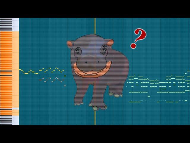 What Moo Deng The Baby Hippo Sounds Like on a Piano