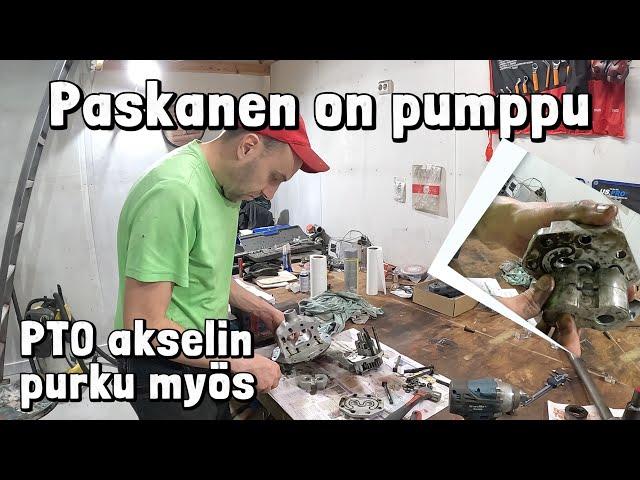 Fordson DEXTA - Hydraulipumppu auki & PTO purku