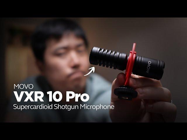 MOVO VXR10 Pro - Supercardioid Shotgun Microphone for Cameras and Smartphones