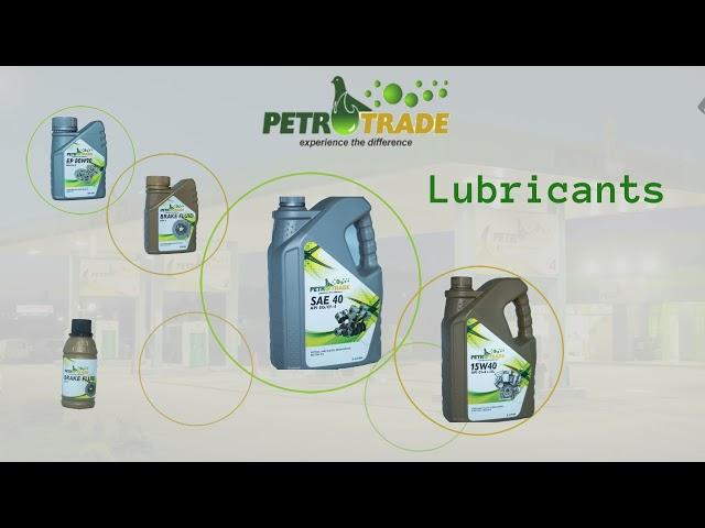 Petrotrade products-diesel 50, petrol, LP Gas and lubricants-engine oils