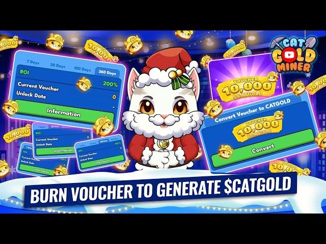 BURN VOUCHER TO GENERATE $CATGOLD ️CAT GOLD MINER OFFICIAL