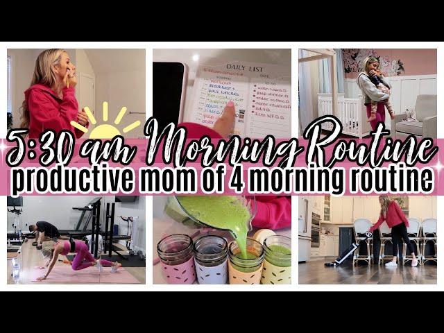 *NEW* 530 AM MORNING ROUTINE MOM OF 4 PRODUCTIVE MORNING ROUTINE TIFFANI BEASTON HOMEMAKING 2023 ️