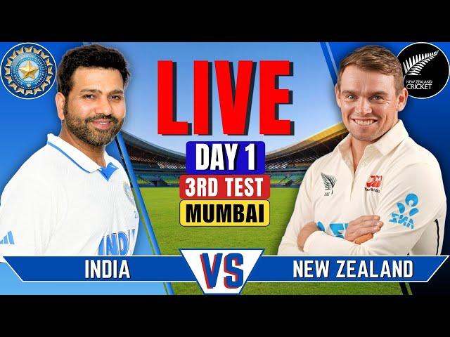 India vs New Zealand, 3rd Test, Day 1 | IND vs NZ Live Match | Live Cricket Match , Session 3