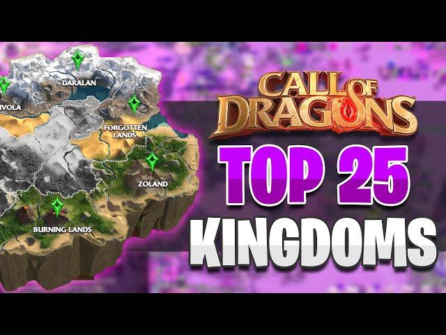 The Top 25 Strongest Kingdoms in The Game! [October 2024] | Call of Dragons