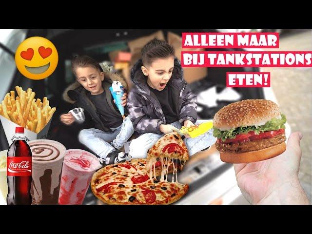 1DAG ALLEEN MAAR VAN TANKSTATIONS ETEN!  | LAKAP JUNIOR