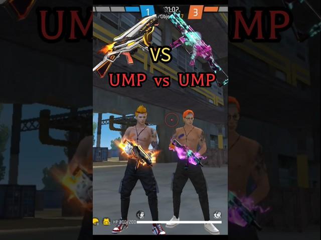 free fire EVO UMP- BOOYAH DAY 2021 VS BOOYAH DAY damage test challenge #youtubeshorts #ump #shorts