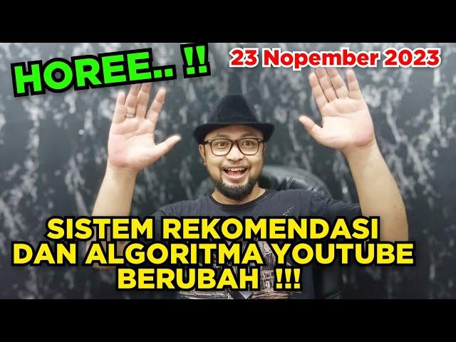 SISTEM REKOMENDASI VIDEO YOUTUBE SUDAH BERUBAH  #rekomendasiyoutube