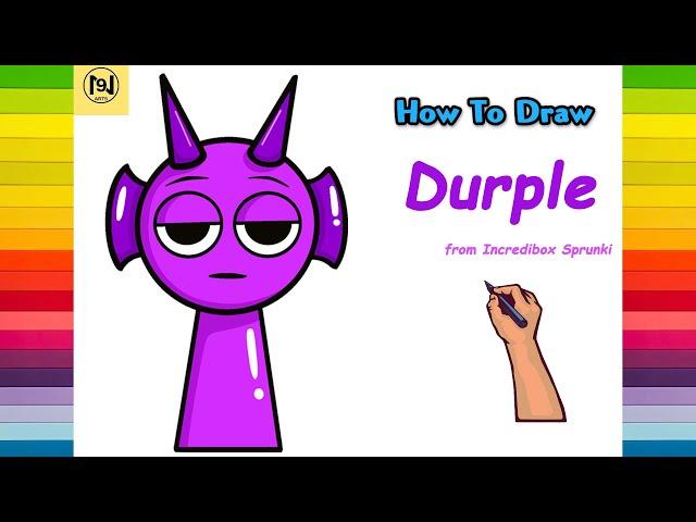 How to Draw Durple Step by Step | Incredibox Sprunki