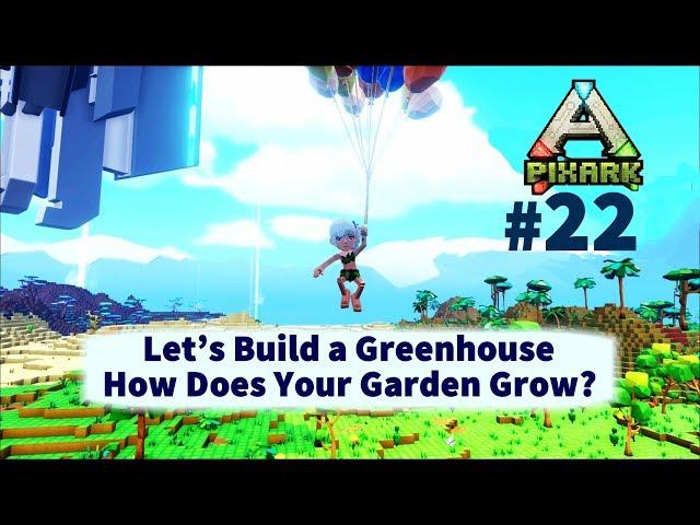 How to Build a Greenhouse | Growing a Garden | Let's Play PixArk