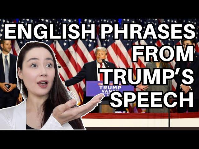 TRUMP WINS US ELECTION | advanced english phrases