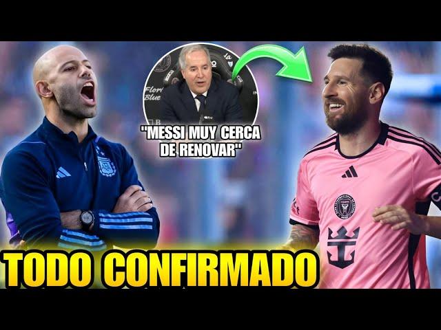  MESSI será dirigido por MASCHERANO en INTER MIAMI  CONFIRMAN que LEO podría RENOVAR con el club️