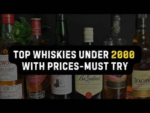 Best Affordable Whiskies You Need to Try in 2024 Under 2000.