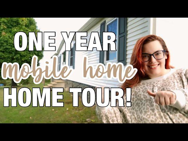 BEFORE & AFTER MOBILE HOME TOUR | ONE YEAR OF REMODELING OUR 1991 CLAYTON DOUBLE WIDE MOBILE HOME!