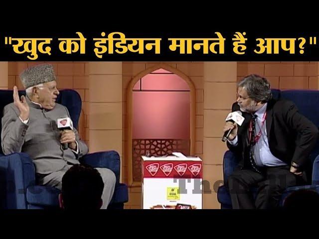 AAJ TAK Anchor Punya Prasun Bajpai  के सवाल पर क्यों भड़क गए Farooq Abdullah