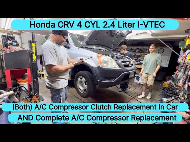 Honda Air Conditioning repair : Clutch Only & Full Compressor Swap
