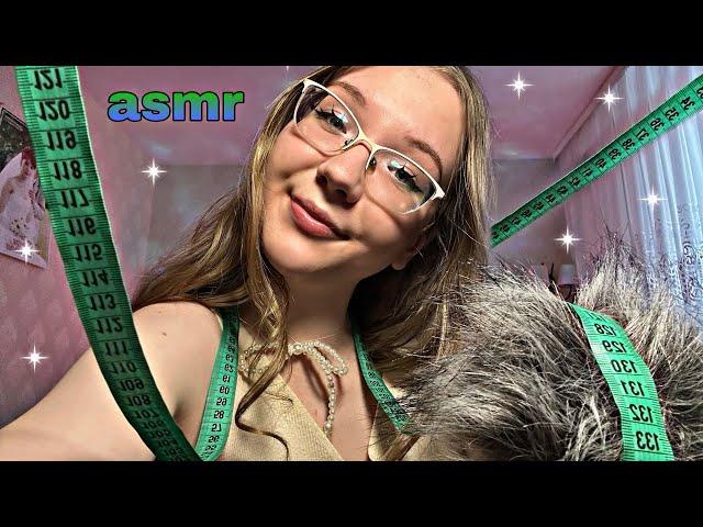 асмр️возьму МЕРКИ для ВЫПУСКНОГО ПЛАТЬЯ  asmr I'll take measurements for the prom dress
