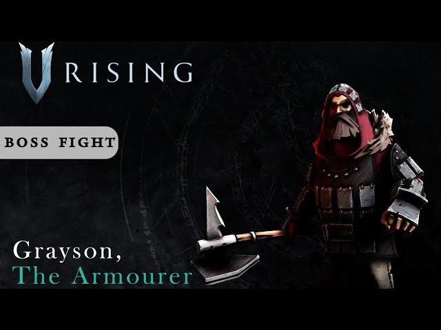 GRAYSON, THE ARMOURER Boss Fight | V Rising | HK Gamer Bros