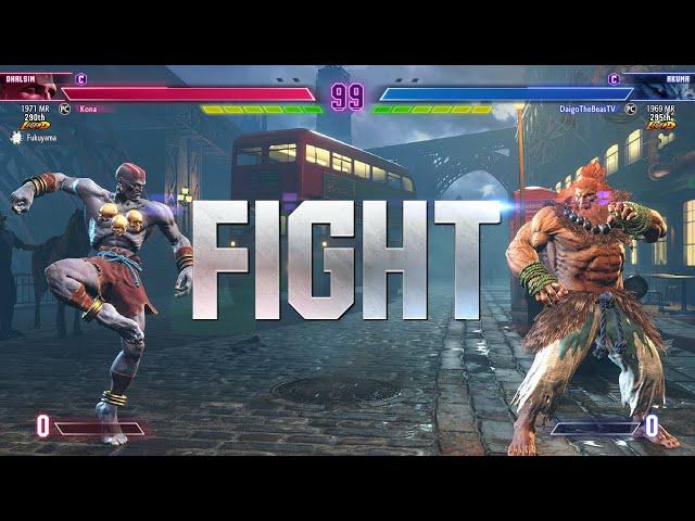 Street Fighter 6  Kona (Dhalsim) Vs DaigoTheBeast (Rank #3 Akuma)  Ranked Match's!