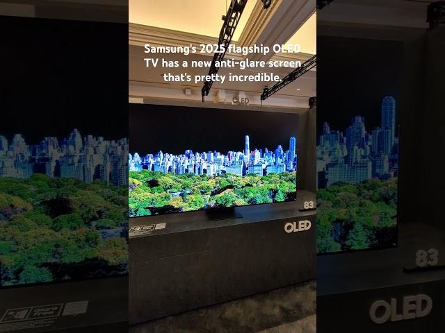 Seen at CES 2025! Samsung's flagship S95F OLED TV is brighter and reduces glare.