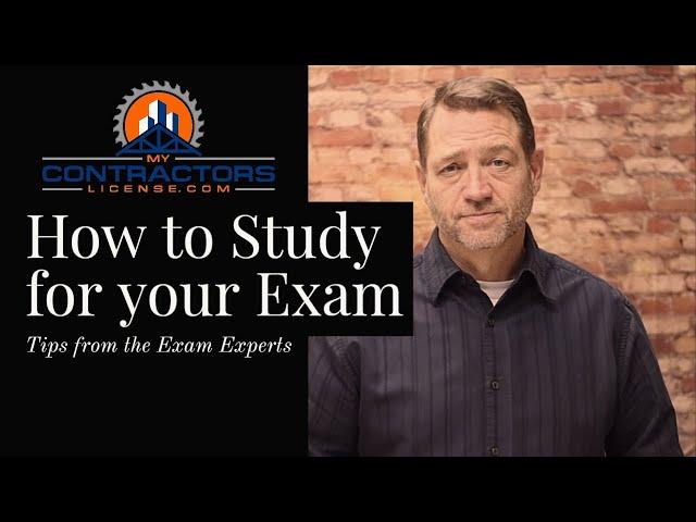 How to Study for your Contractor Exam