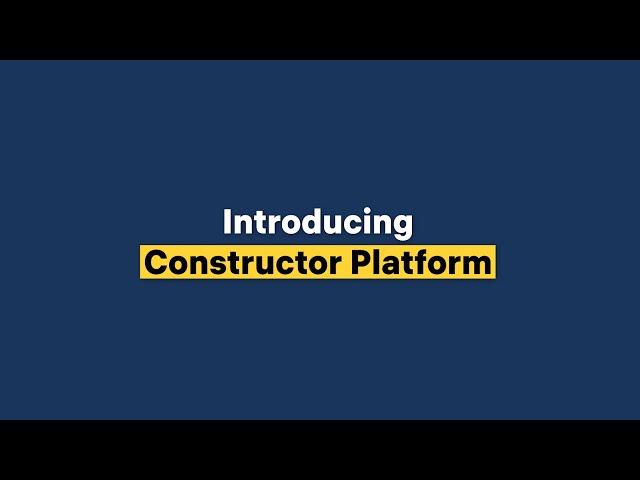 Introducing Constructor PLATFORM and Knowledge Models