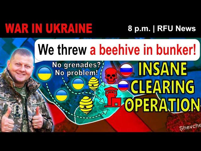 UNBELIEVABLE FOOTAGE: Ukrainians Clear Bunker WITH A SWARM OF BEES! | RFU News