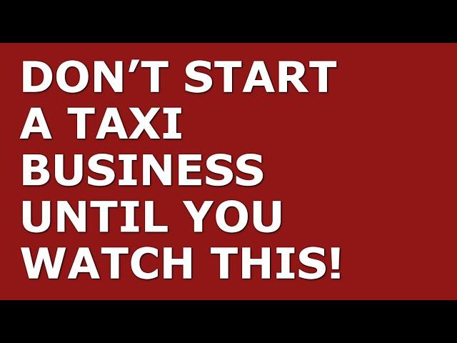 How to Start a Taxi Business | Free Taxi Business Plan Template Included