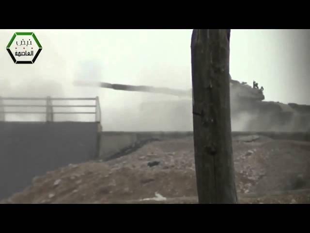 Syria - SAA tanks pounding rebels in Jobar 7-02-13