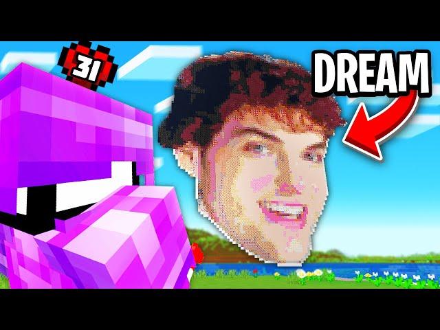 I Built Dream's Face Reveal in Minecraft Hardcore!