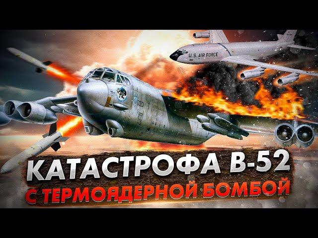 Авиакатастрофа B-52 с термоядерной бомбой над Паломаресом. Столкновение с самолетом заправщиком