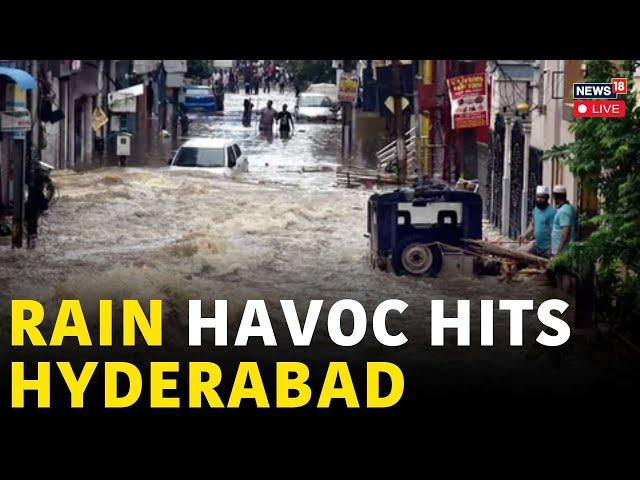 Hyderabad Rain Today News LIVE | IMD Issues Yellow Alert Amid Heavy Rainfall In Hyderabad | N18L