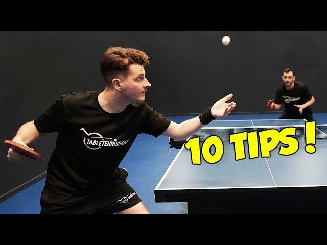 10 Tips To Become A Better Table Tennis Player Quickly | Part 2