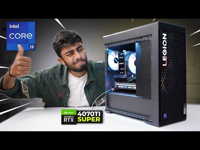 Unboxing Lenovo Legion PC  i9 14th Gen With RTX 4070TI SUPER MY New 4K Gaming & Editing PC 