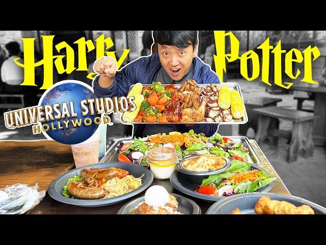 Trying THE GREAT FEAST at HARRY POTTER WORLD | Universal Studios Hollywood FOOD REVIEW!