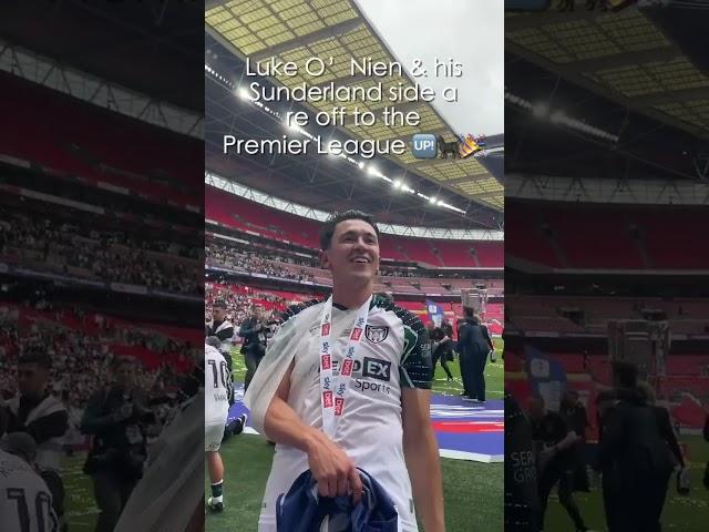 Luke O’Nien and his Sunderland side are off to the Premier League ‍⬛