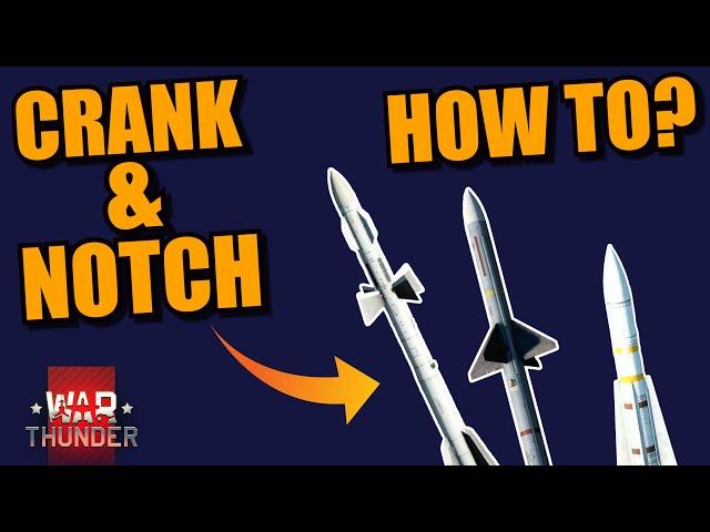 War Thunder HOW to CRANK & NOTCH! The MOST important DEFENSIVE MANEUVERS for BVR!